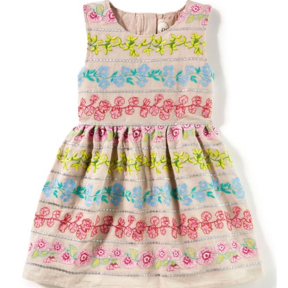 NWT Peek Denver Embroidered Dress Size 6/7